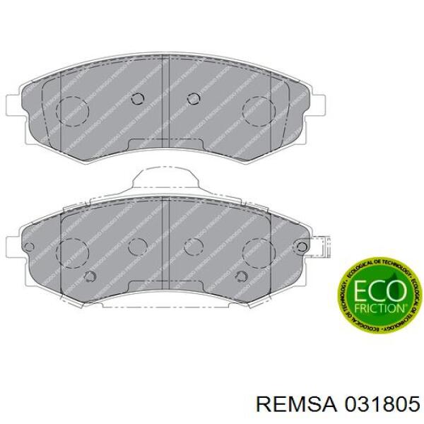 Купить 031805 Remsa Колодки тормозные