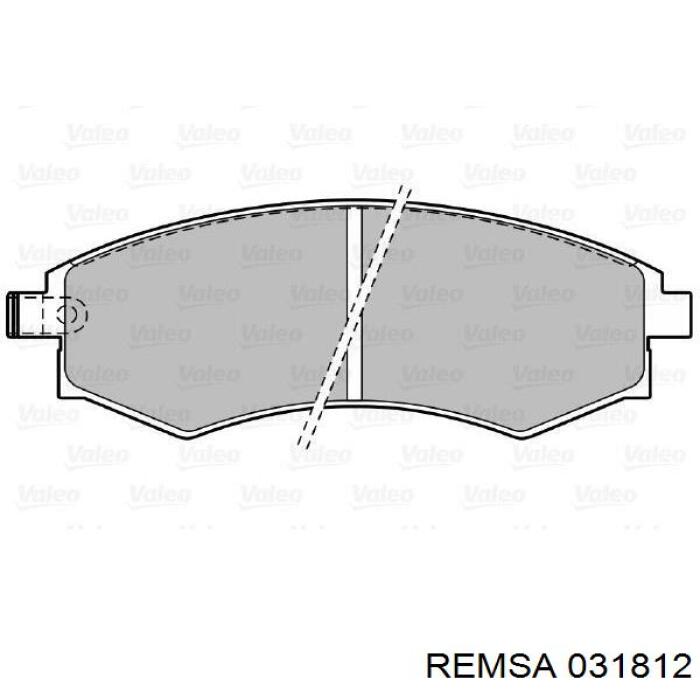 Купить 031812 Remsa Колодки тормозные