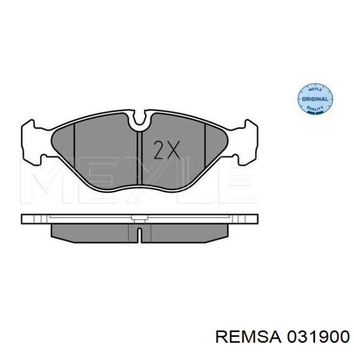 031900 Remsa Колодки передние