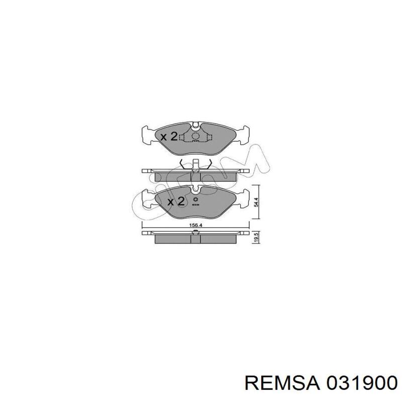 Колодки Remsa 031900 цена, от 29.50 USD