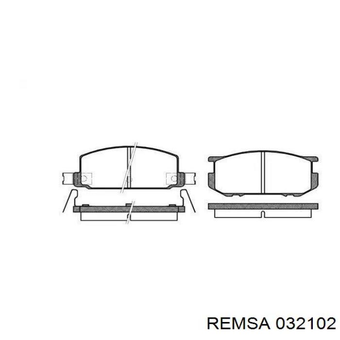 Колодки дисковые  Remsa 032102 цена, от 15.67 USD