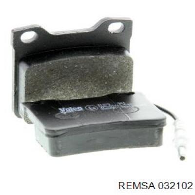 Задние тормозные колодки 032102 Remsa