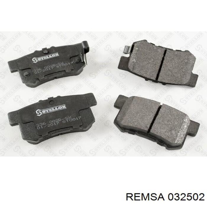 Задние дисковые колодки Remsa 032502