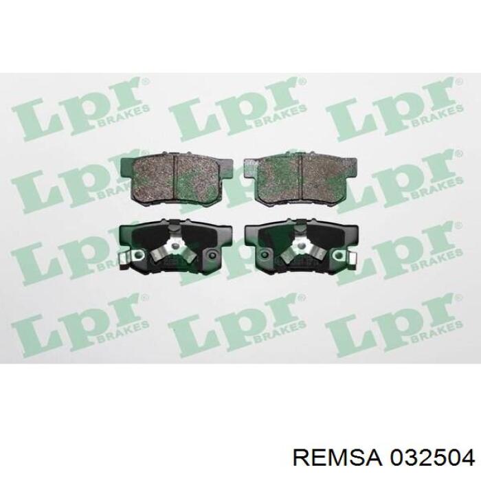 032504 Remsa Колодки тормозные дисковые комплект