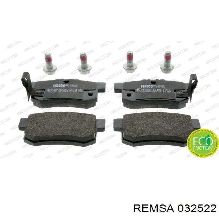 Задние дисковые колодки Remsa 032522