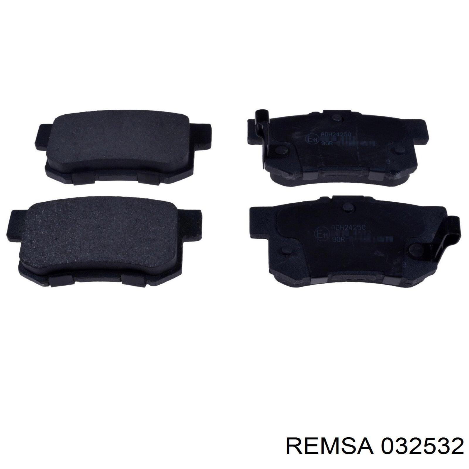 Задние тормозные колодки 032532 Remsa