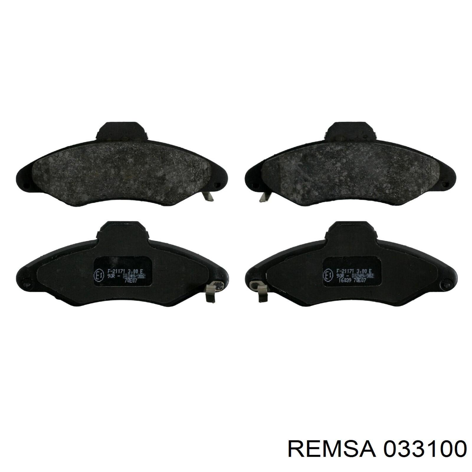 Тормозные колодки Remsa 033100