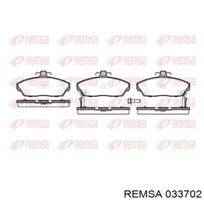 Pastillas de freno delanteras 033702 Remsa