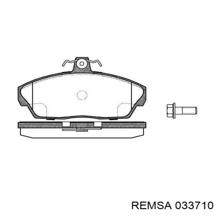 Передние тормозные колодки 033710 Remsa