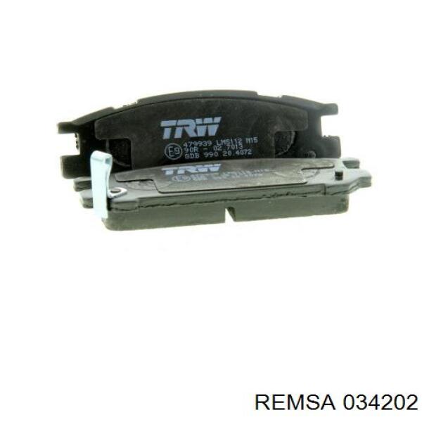 Задние дисковые колодки Remsa 034202