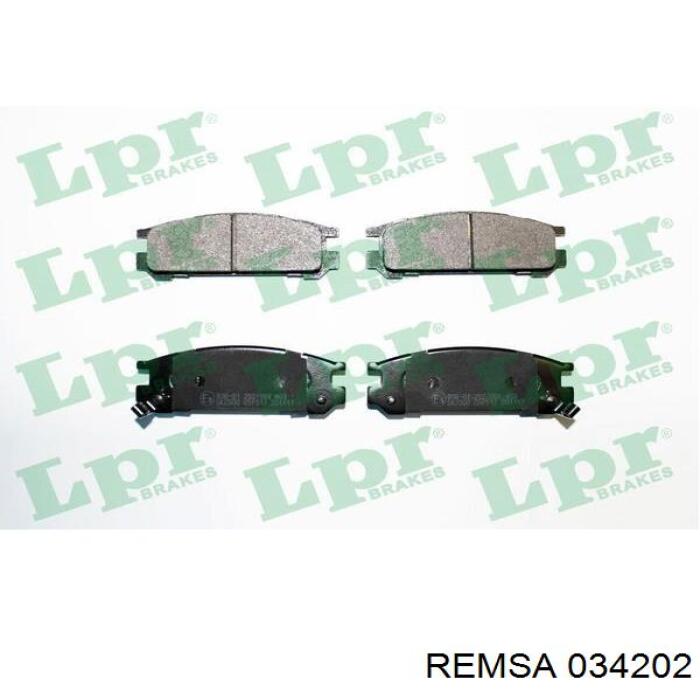 Купить 034202 Remsa Колодки тормозные задние, дисковые