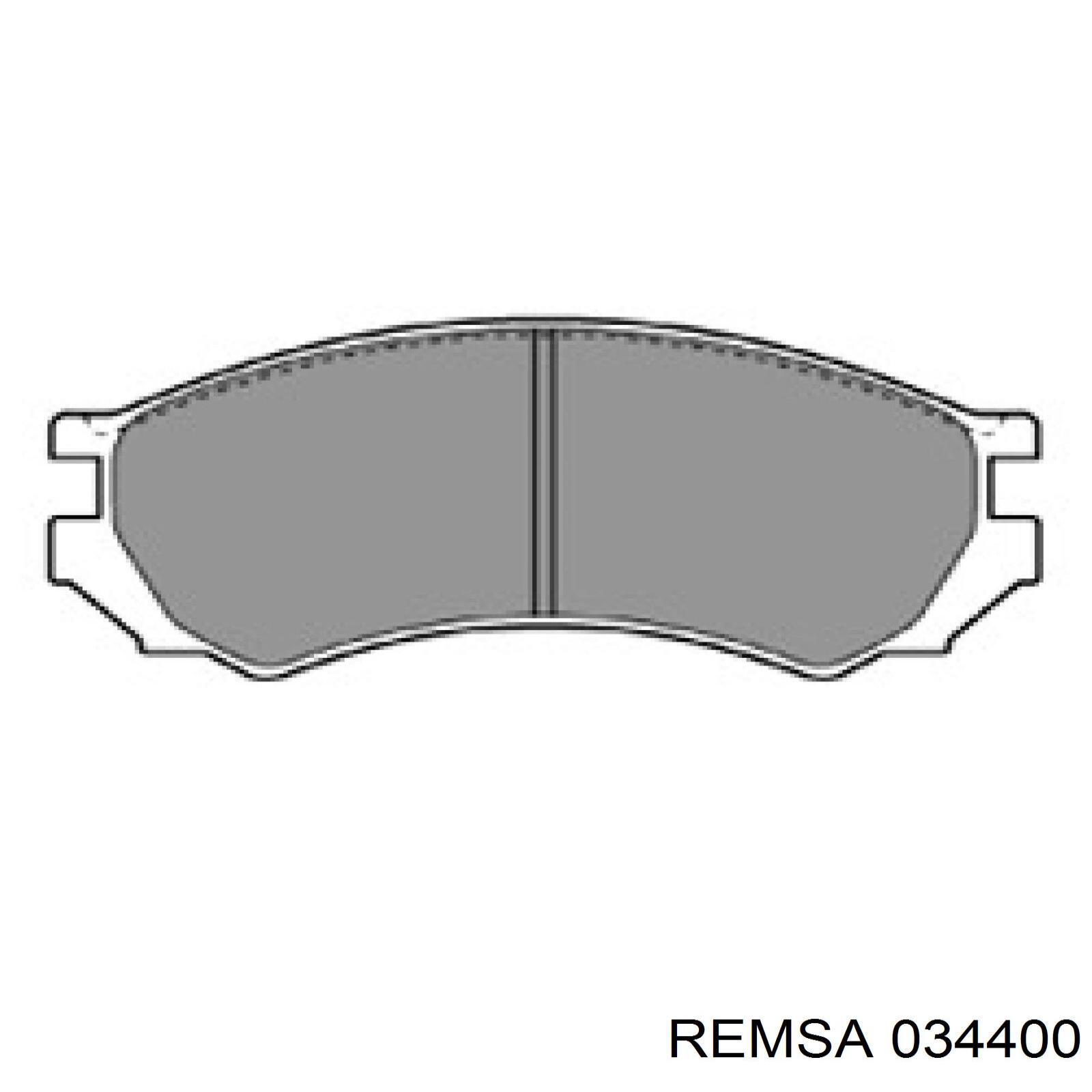 Тормозные колодки Remsa 034400