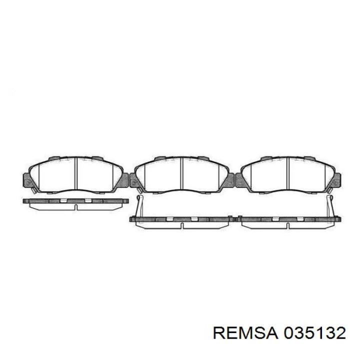 0351.32 Remsa передние тормозные колодки