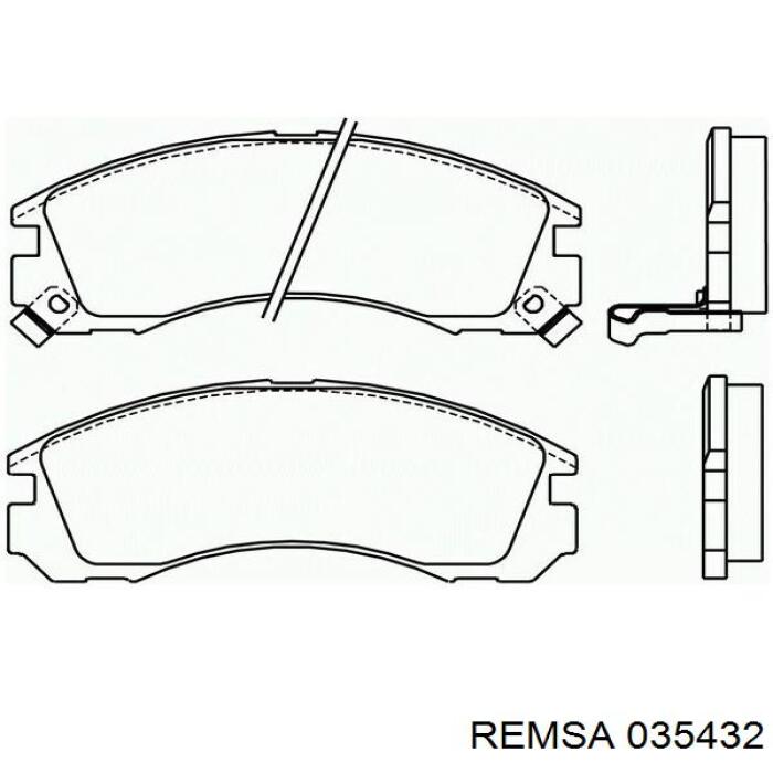035432 Remsa Колодки передние