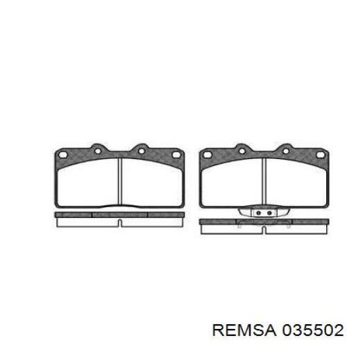 Передние тормозные колодки 035502 Remsa