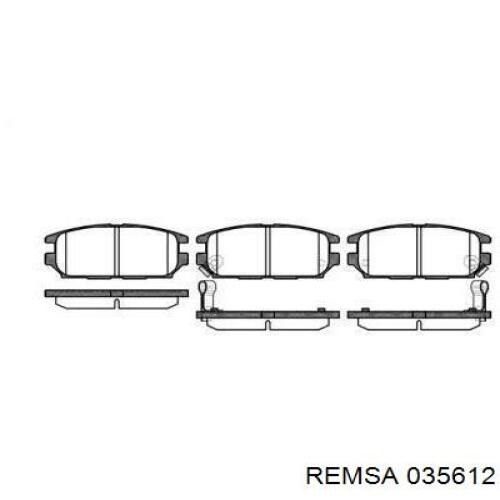 Задние тормозные колодки 035612 Remsa