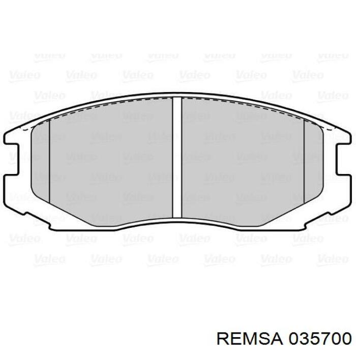 Тормозные колодки Remsa 035700