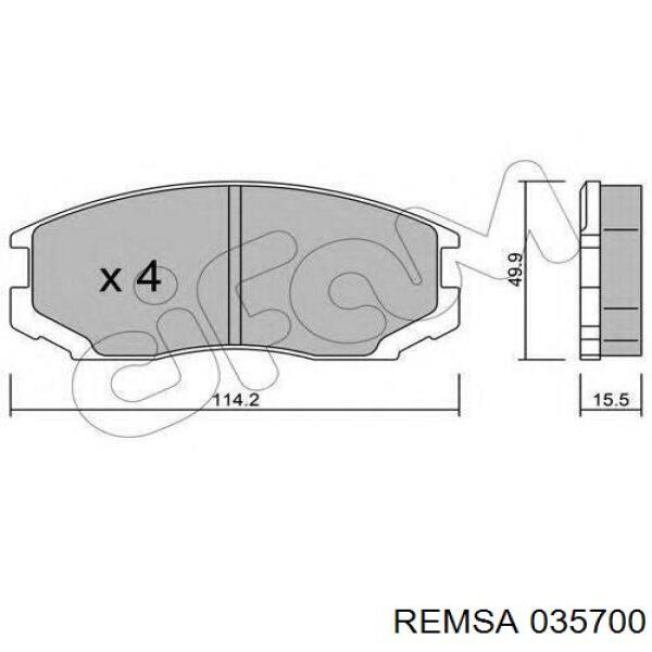 Купить 035700 Remsa Колодки тормозные