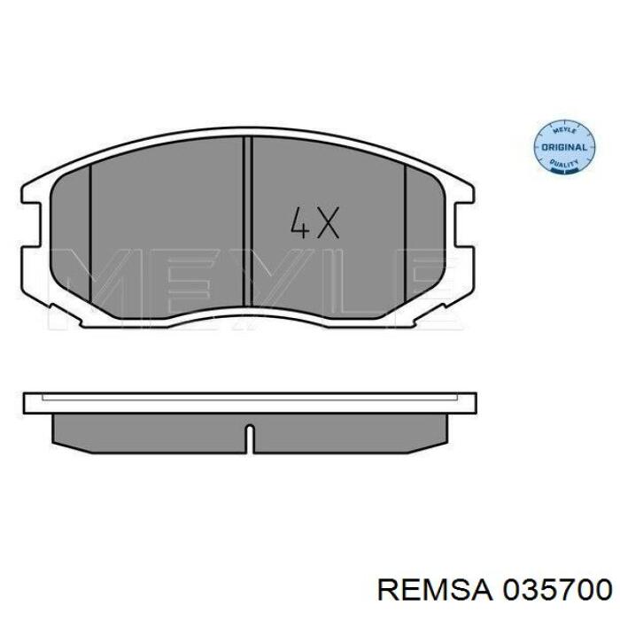 Передние тормозные колодки 035700 Remsa