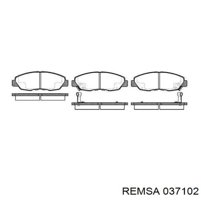 Передние тормозные колодки 037102 Remsa