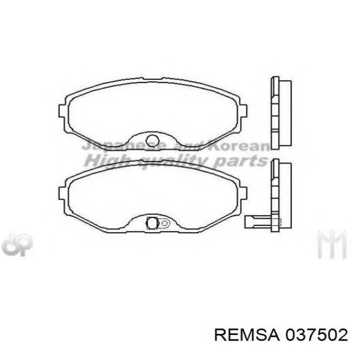 Купить 037502 Remsa Колодки тормозные