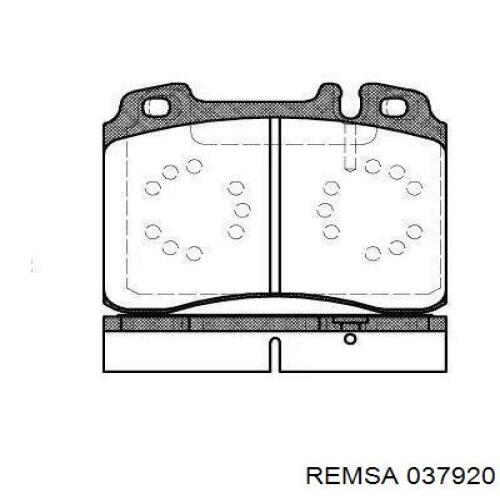 0379.20 Remsa колодки тормозные передние дисковые