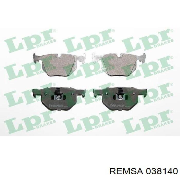 Задние тормозные колодки 038140 Remsa