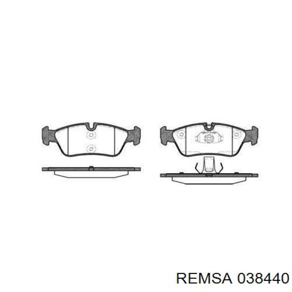 Передние тормозные колодки 038440 Remsa
