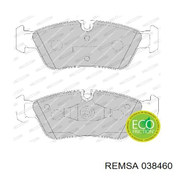 038460 Remsa Колодки передние