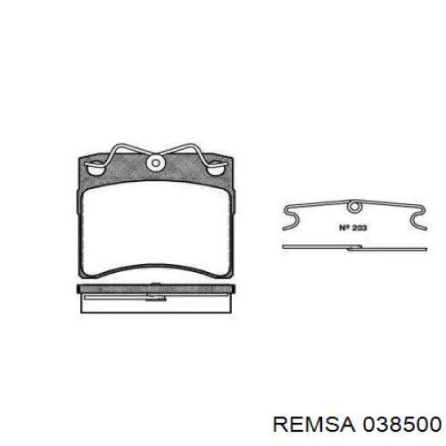 Колодки Remsa 038500 цена, от 17.70 USD