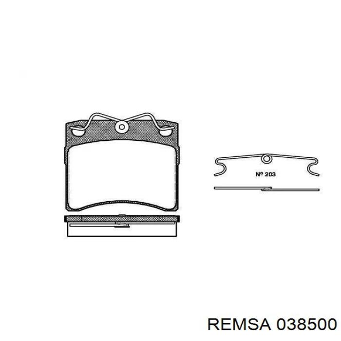 Колодки Remsa 038500 цена, от 17.70 USD