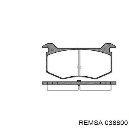 Передние тормозные колодки 038800 Remsa