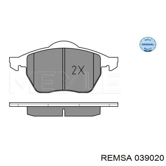 039020 Remsa Колодки передние
