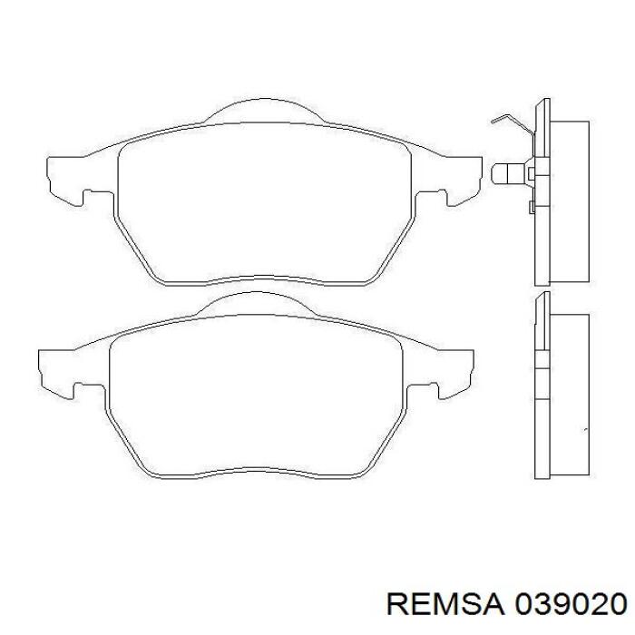 Колодки Remsa 039020 цена, от 26.42 USD