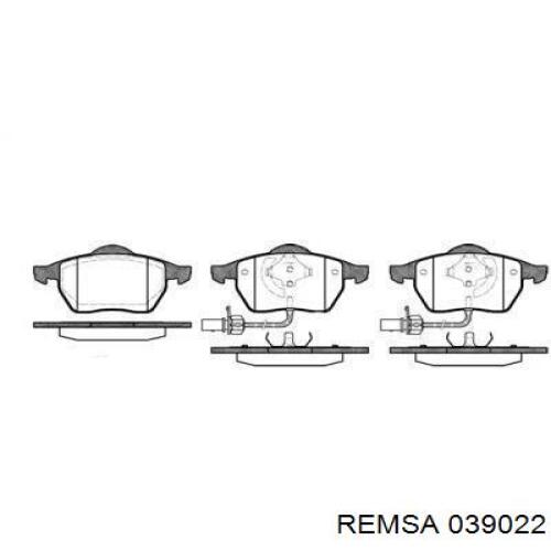 Купить 039022 Remsa Колодки тормозные