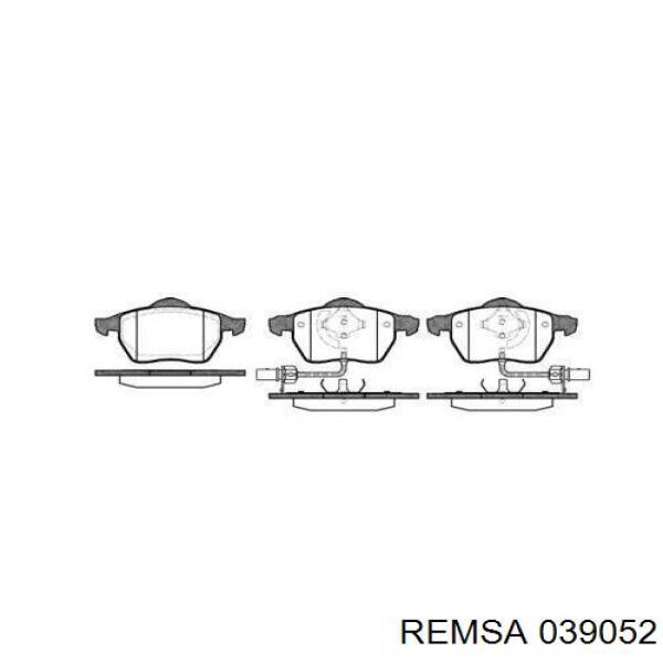 039052 Remsa колодки тормозные передние дисковые