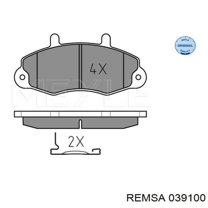 Купить 039100 Remsa Колодки тормозные