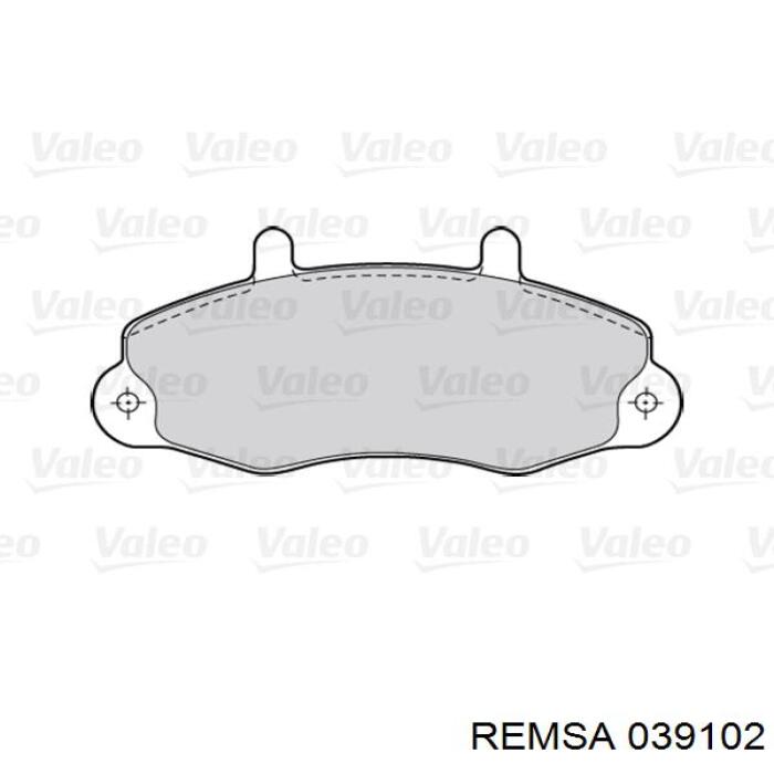 039102 Remsa Колодки передние