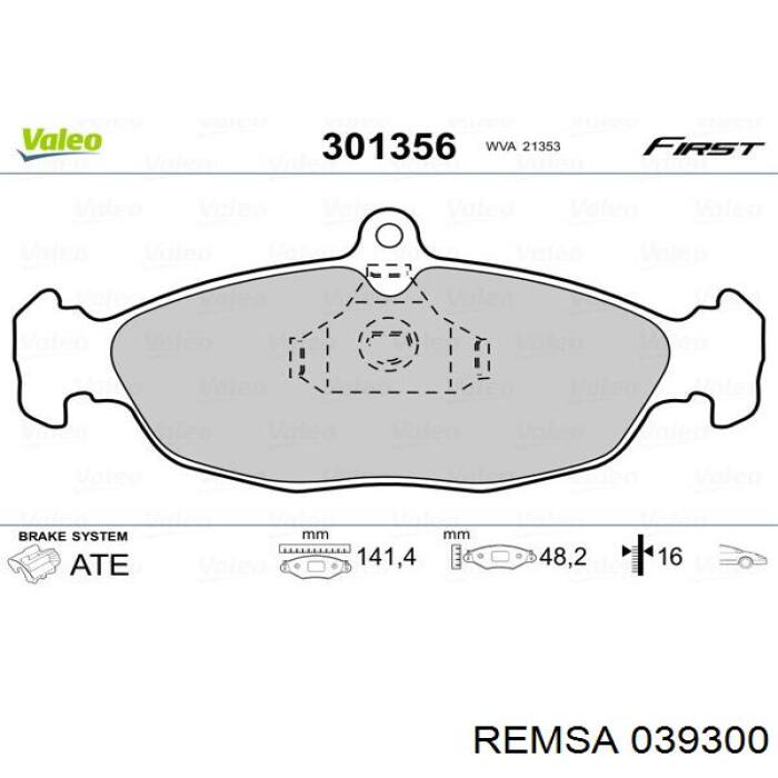 Колодки Remsa 039300 цена, от 12.92 USD
