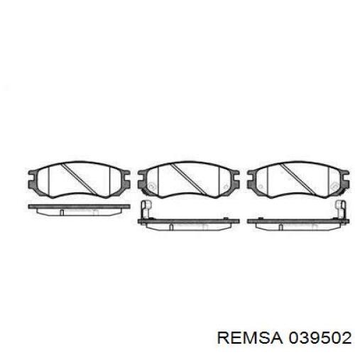 Передние тормозные колодки 039502 Remsa