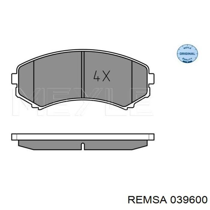 Купить 039600 Remsa Колодки тормозные