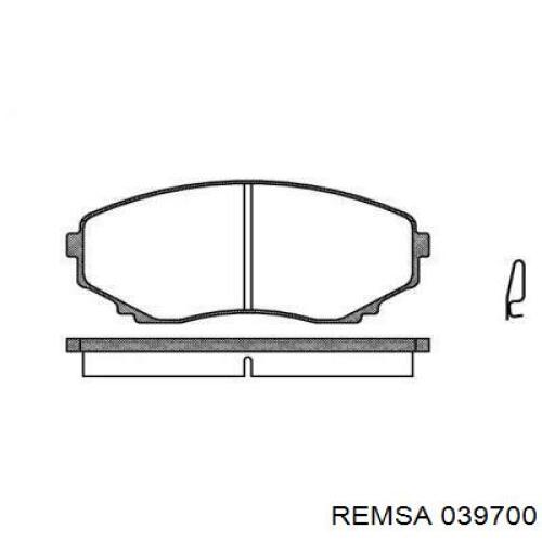 Передние тормозные колодки 039700 Remsa