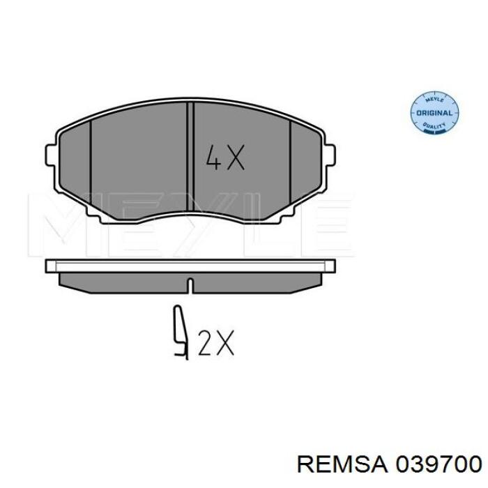 Купить 039700 Remsa Колодки тормозные