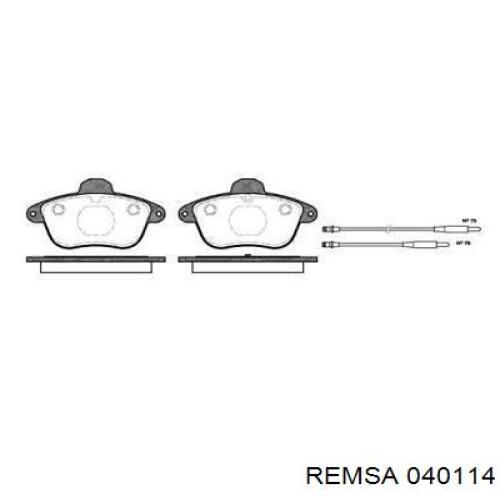 Передние тормозные колодки 040114 Remsa