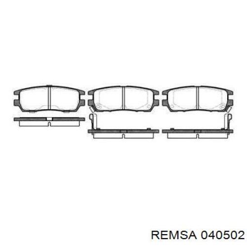 040502 Remsa Колодки тормозные дисковые комплект
