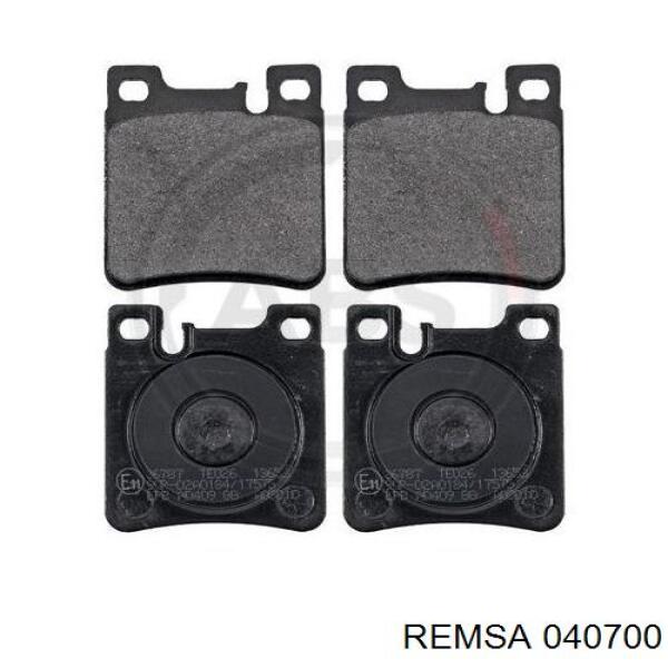 Задние дисковые колодки Remsa 040700