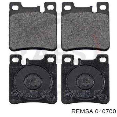 Купить 040700 Remsa Колодки тормозные задние, дисковые