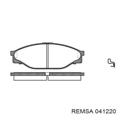 Передние тормозные колодки 041220 Remsa