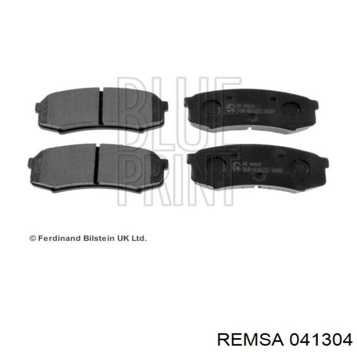 Задние тормозные колодки 041304 Remsa
