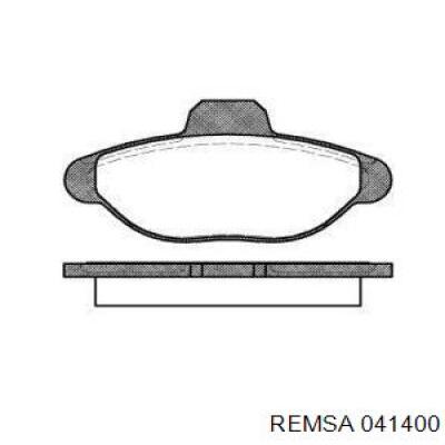 Передние тормозные колодки 041400 Remsa